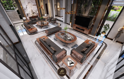 Tòa Biệt thự làm 100% bằng gỗ óc chó